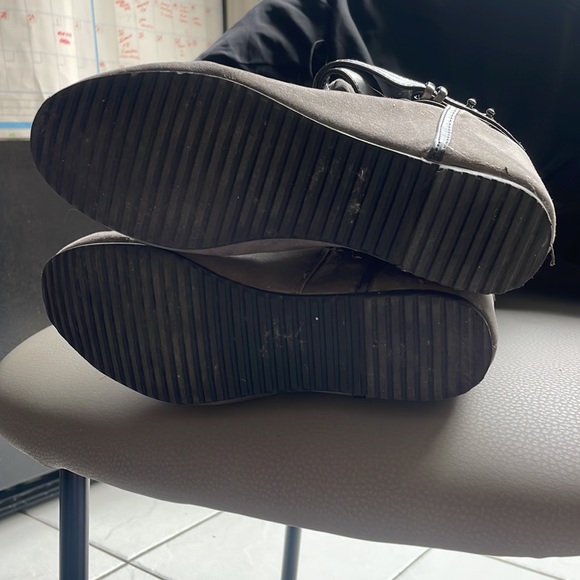 Aldo Suede Style Tall Hidden Wedge Boots - Picture 6 of 7